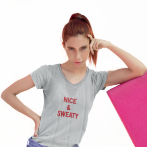 sublimated-v-neck-tee-mockup-of-a-girl-with-freckles-leaning-over-a-pink-structure-24980 (1)